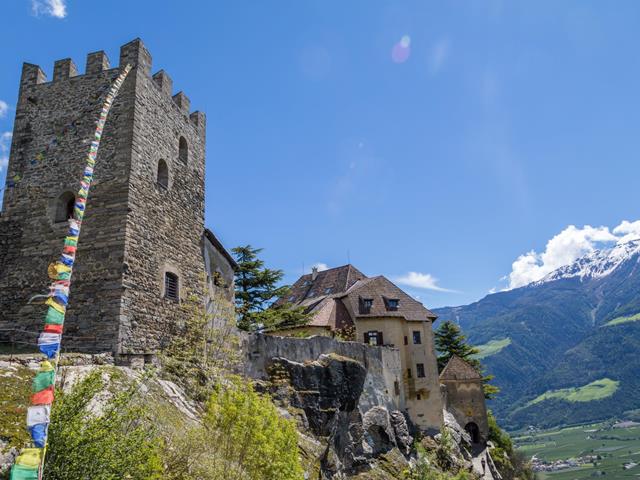 Schloss Juval am Taleingang des Schnalstals