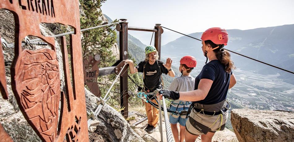 La via ferrata Knott