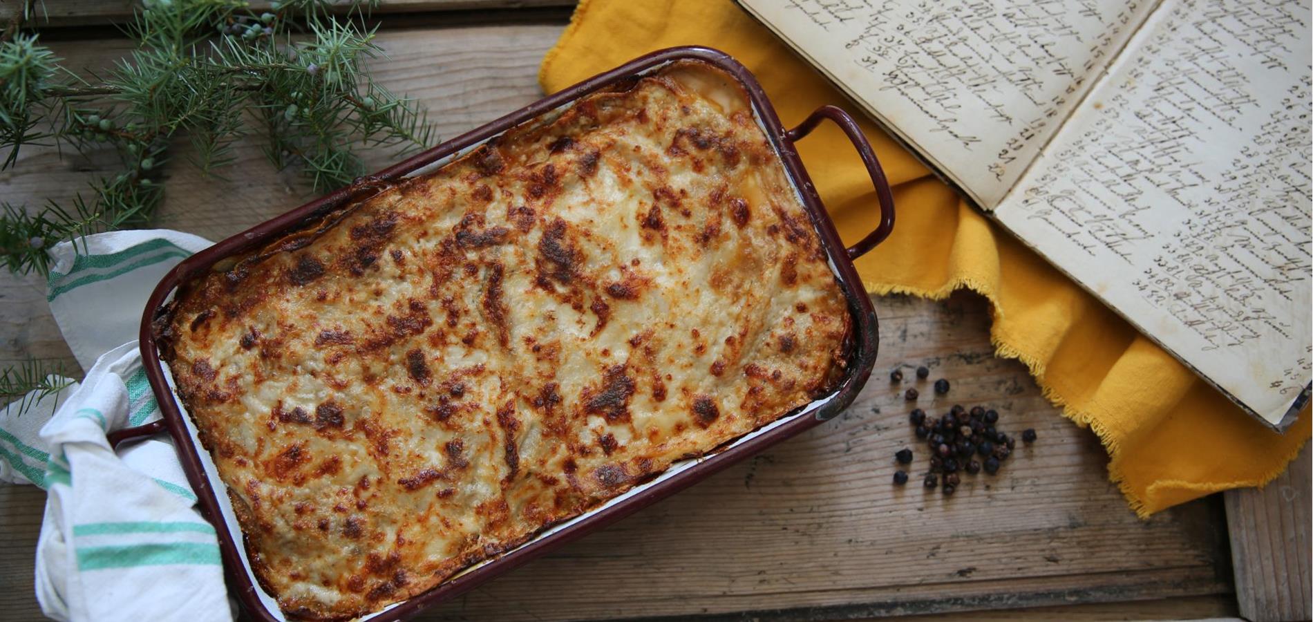 Lasagne mit Wild-Ragout