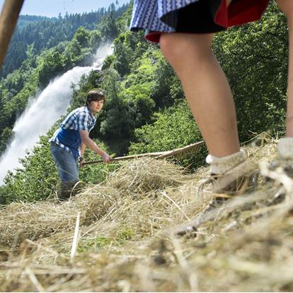 La spettacolare cascata di Parcines