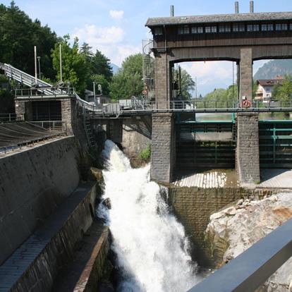 Wasserkraftwerk Töll in Partschins bei Meran