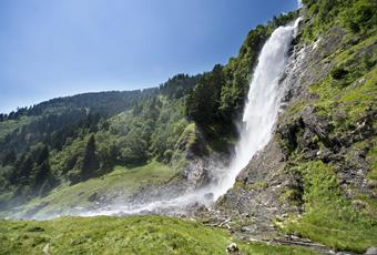 The Parcines waterfall