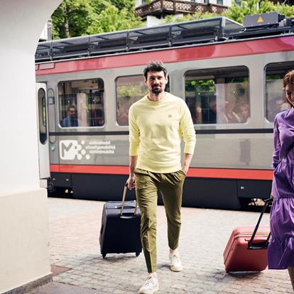 Aankomst per trein