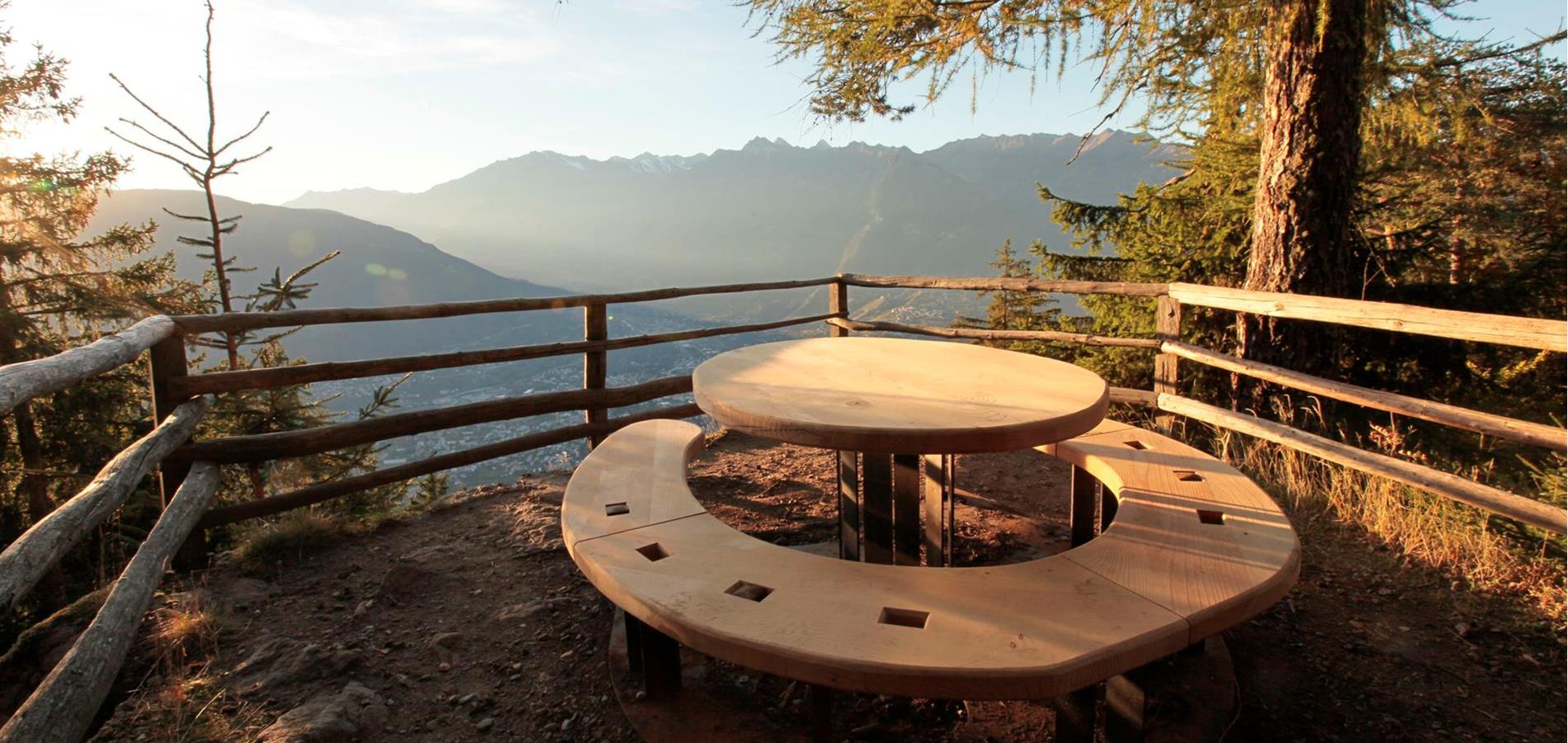 New rest areas in Hafling and Vöran: places to linger, marvel and enjoy