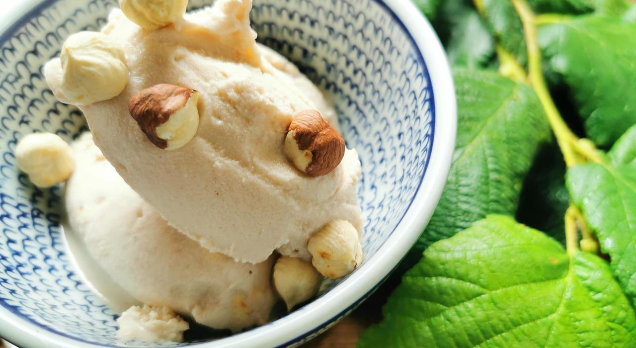 Haselnuss-Eis