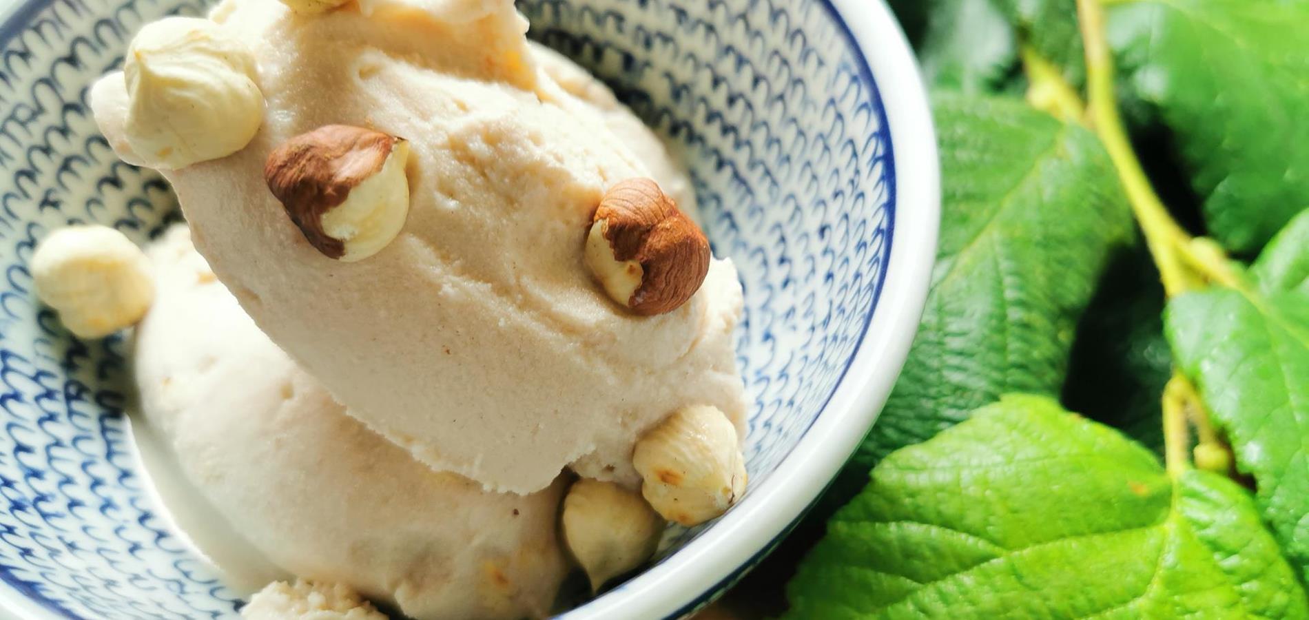 Hazelnut ice cream