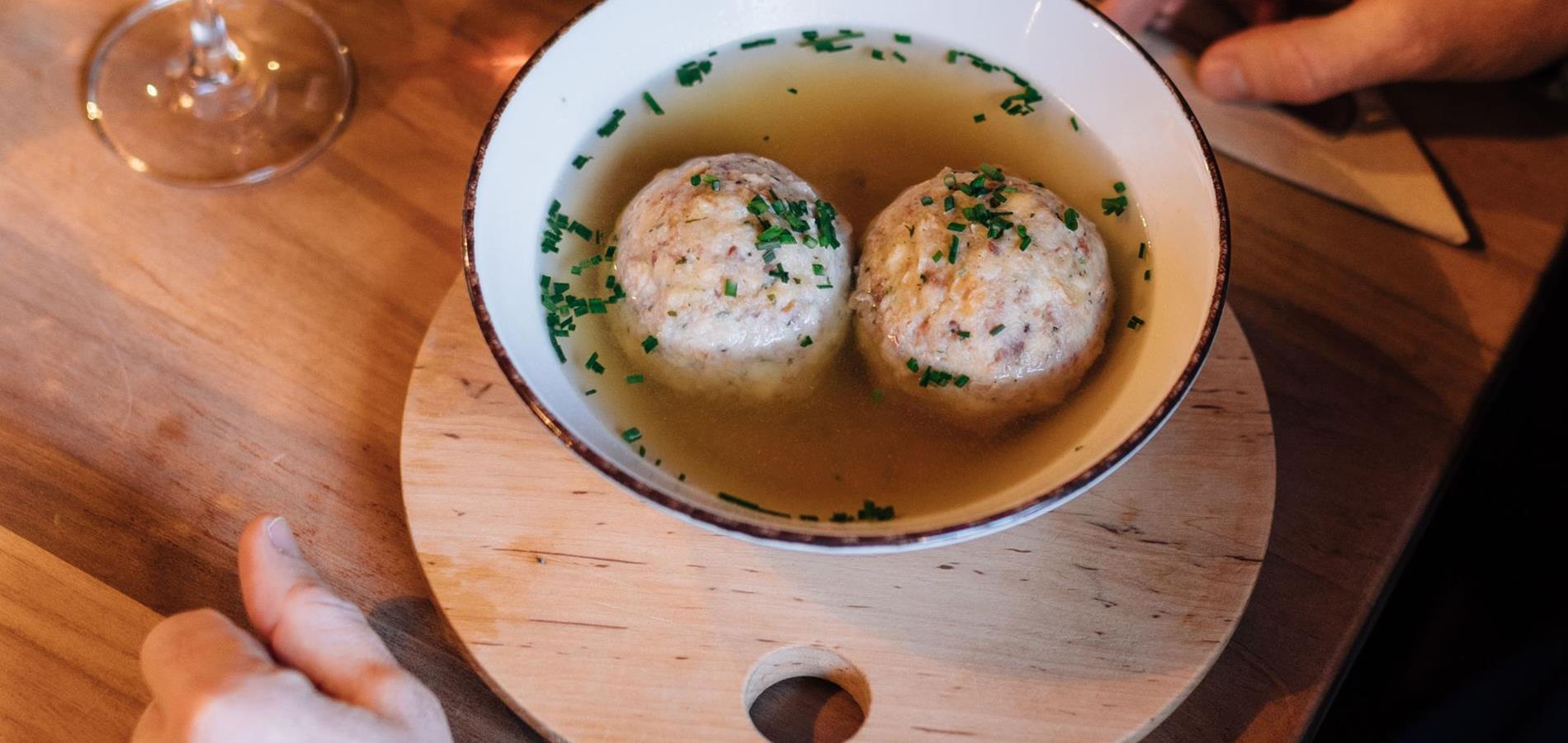 Elisabeth’s Speckknödel (dumplings with Speck)