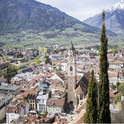 The Spa Town of Merano in South Tyrol