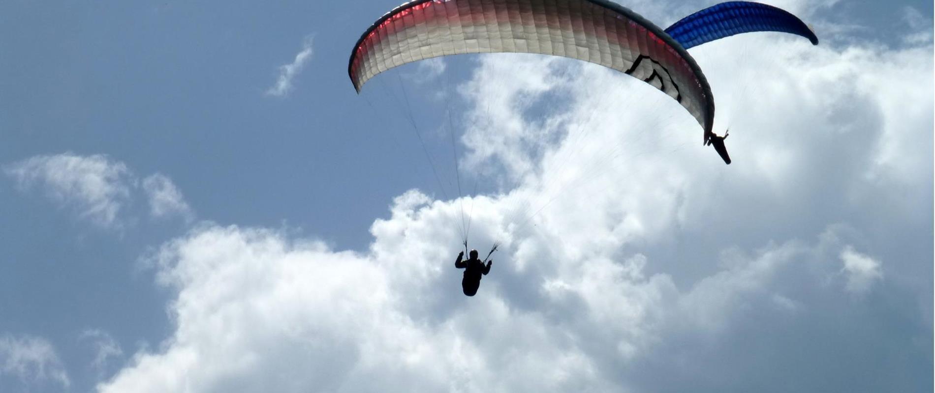 Paragliding auf der Schwemmalm