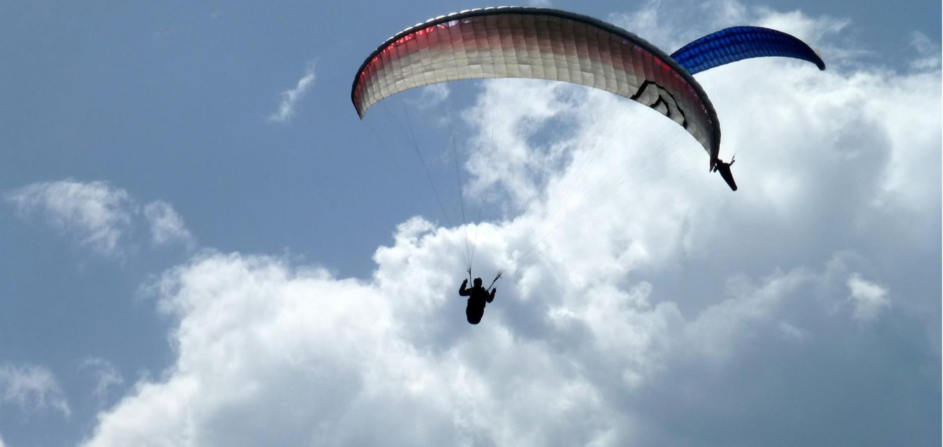 Paragliding auf der Schwemmalm