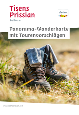 Panorama-Wanderkarte mit Tourenvorschlägen