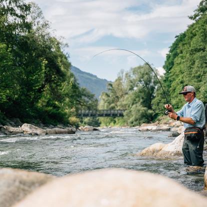 La pesca in Val Passiria