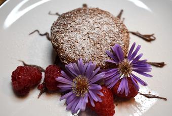 Lauwarmes Schokotörtchen mit flüssigem Kern