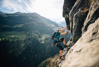 Climbing in the Passeiertal Valley