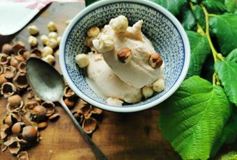 Hazelnut ice cream