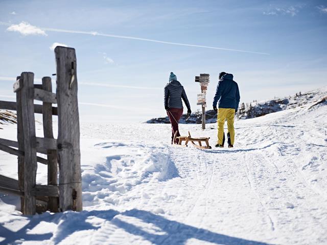 Passeggiate invernali ed escursioni con le ciaspole ad Avelengo, Verano, Merano 2000