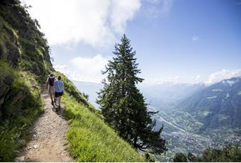 Bergwandelroute Meraner Höhenweg in Zuid-Tirol