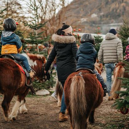 Weihnachtsmarkt Lana - Sterntaler über dem Kapuzinergarten