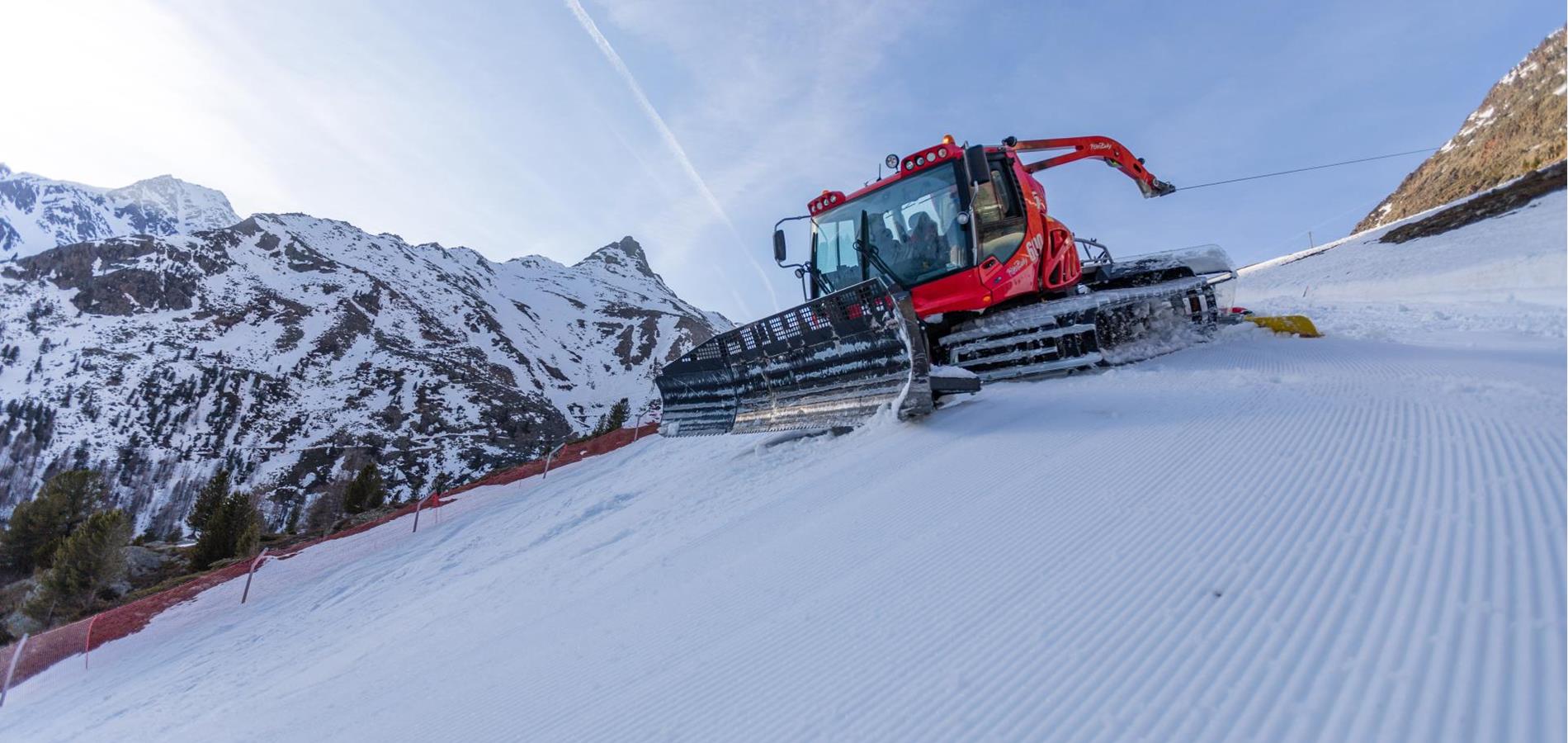 Sui pendii del ghiacciaio a -20°