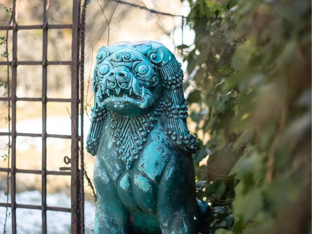 Statue im Reinhold Messner Museum - Schloss Juval bei Naturns