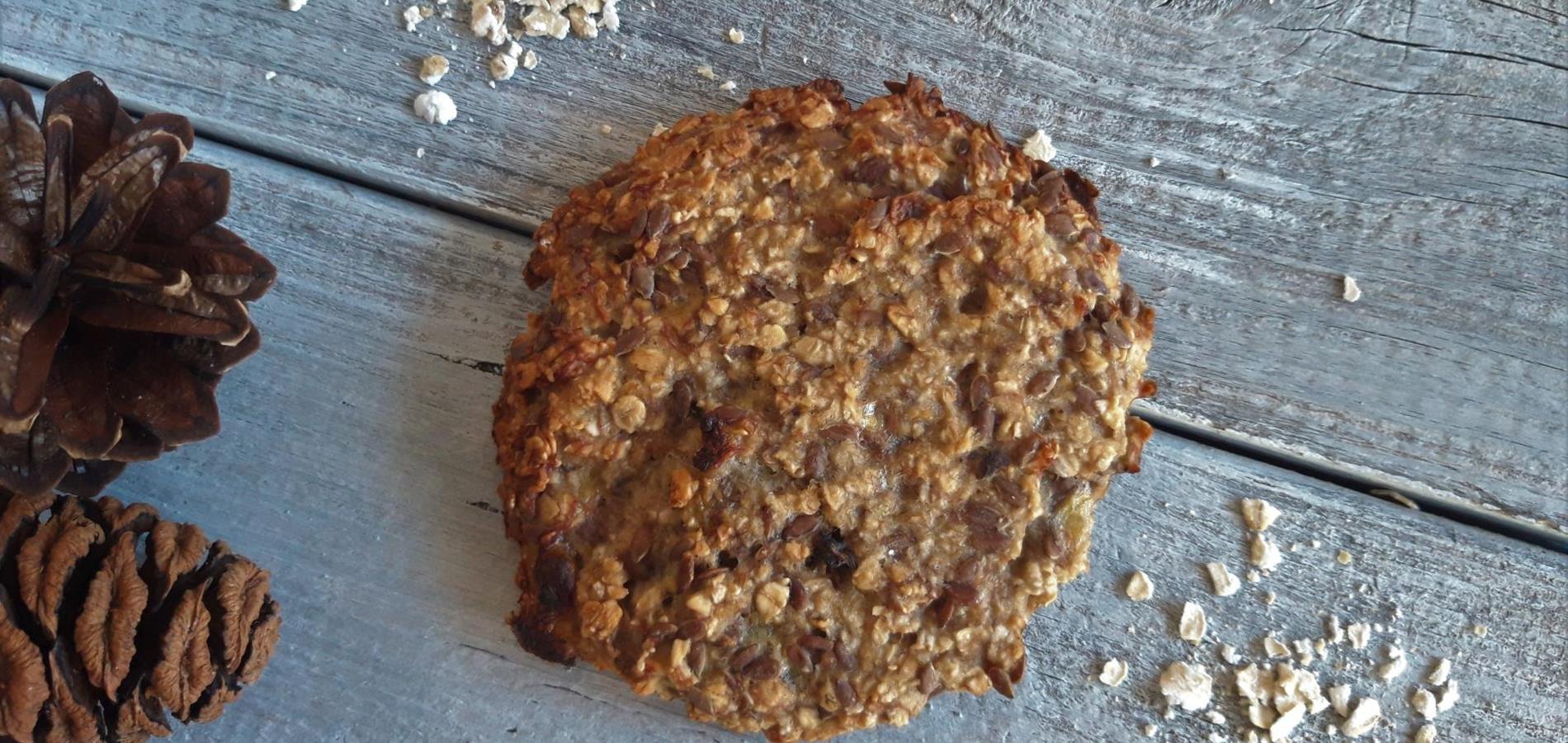 Biscotti salutari alla banana e fiocchi d'avena