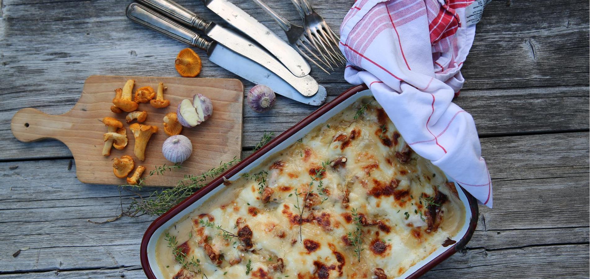 Pfifferling-Lasagne