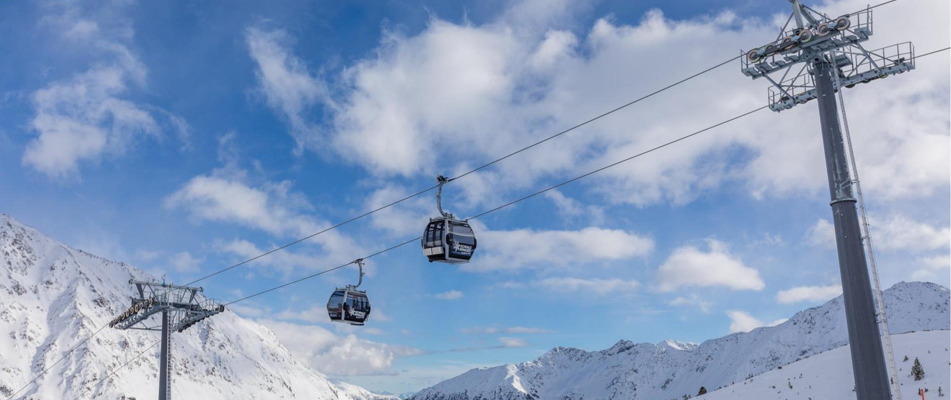 Skilift nel comprensorio sciistico della Val Senales