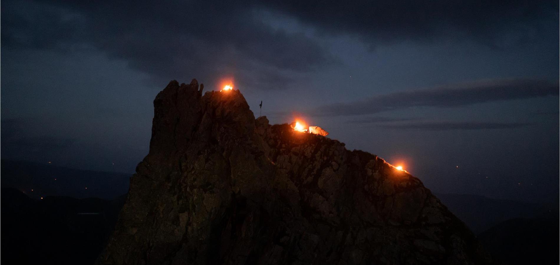 Sacred Heart Fires in South Tyrol