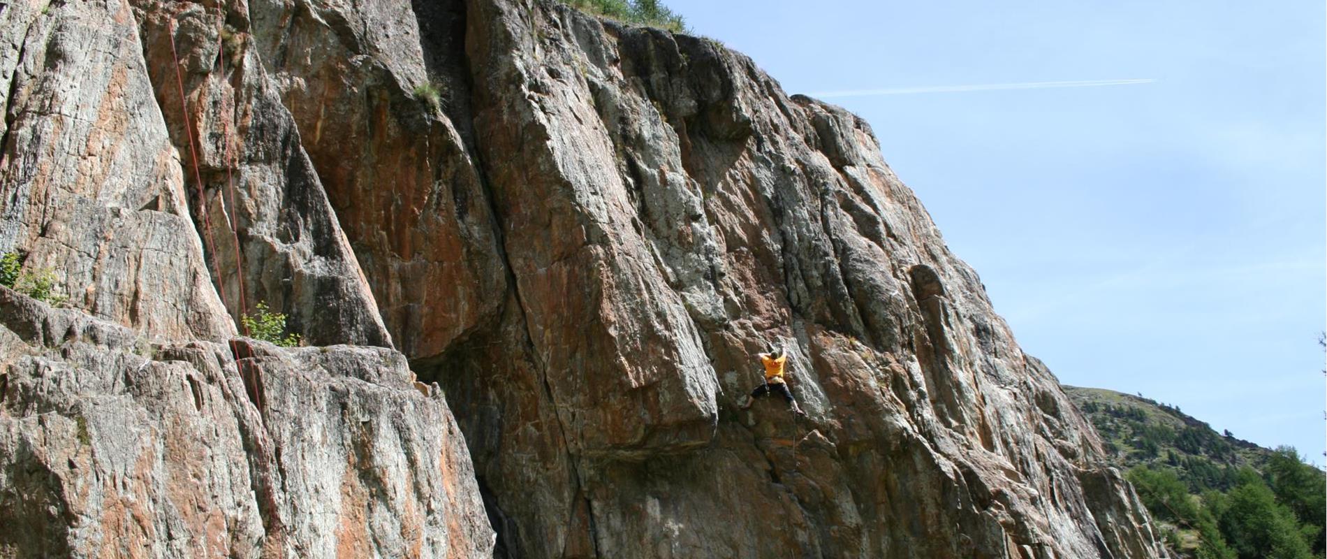 L’arrampicata in Val Senales