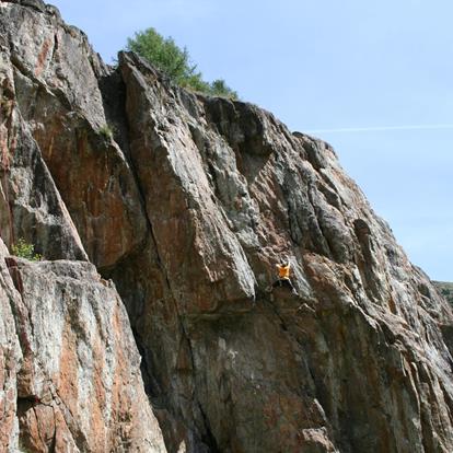 Climbing in Schnalstal Valley