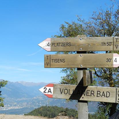 Wandern in Tisens - Prissian zwischen Meran und Bozen