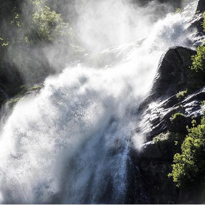 La spettacolare cascata di Parcines