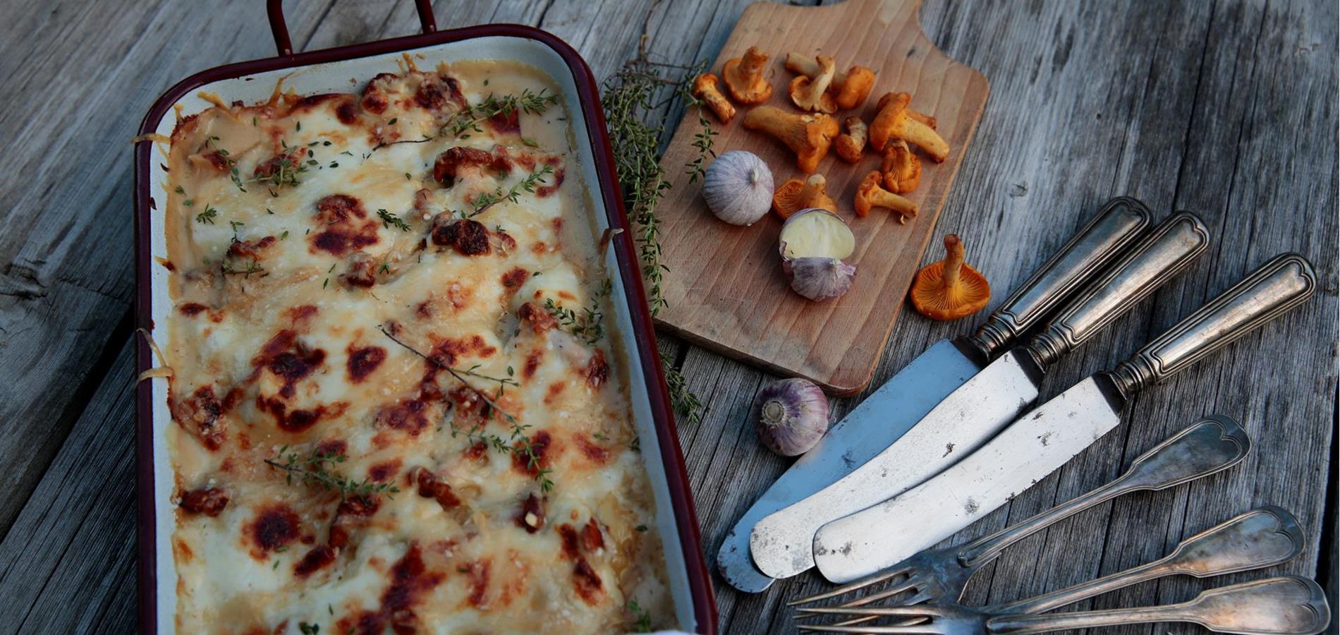 Pfifferling-Lasagne
