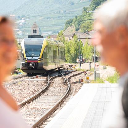 Anreise mit der Bahn nach Partschins-Rabland-Töll