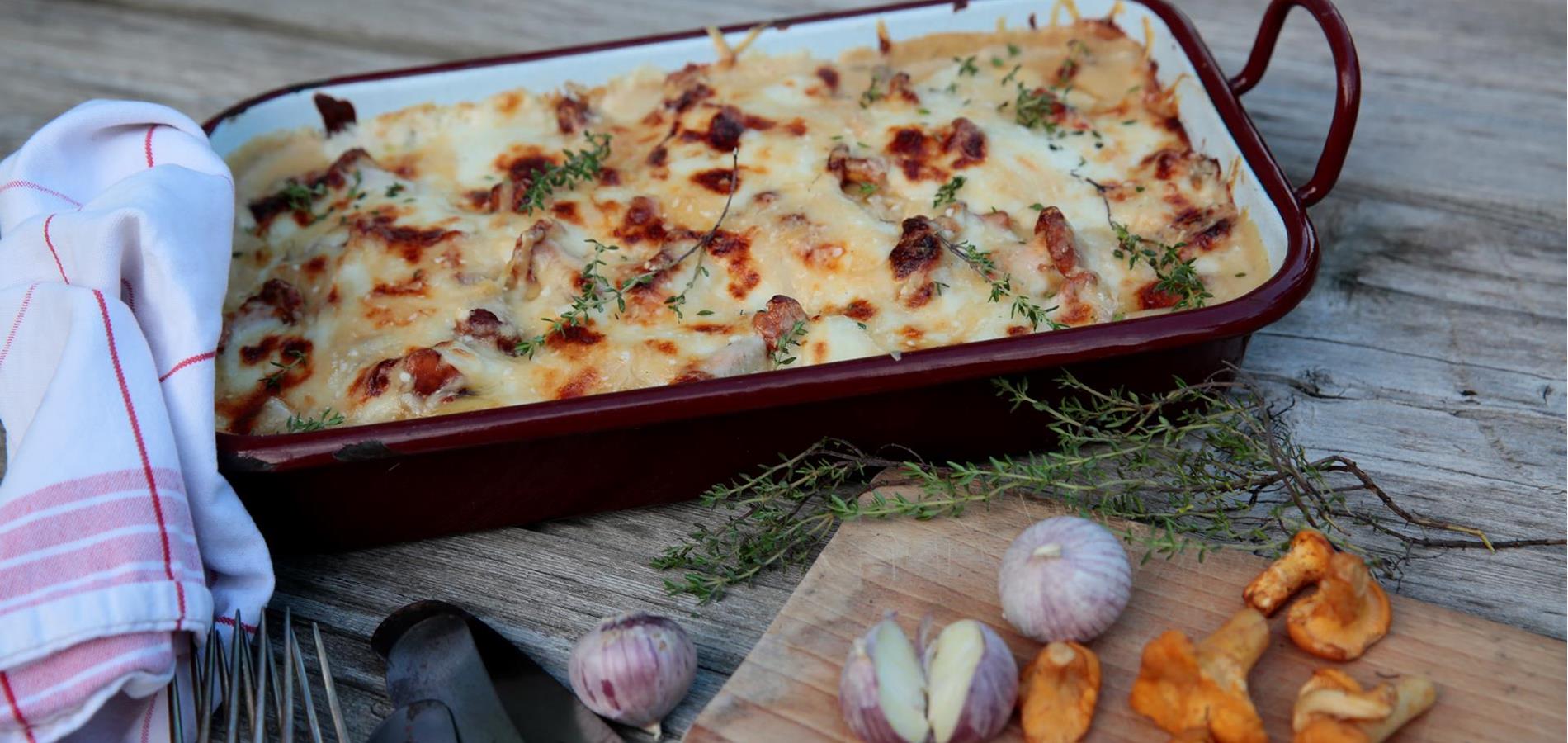 Pfifferling-Lasagne
