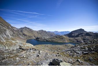 The Spronserseen Lakes near Parcines