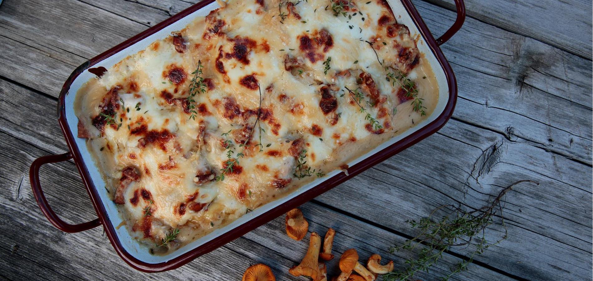 Pfifferling-Lasagne