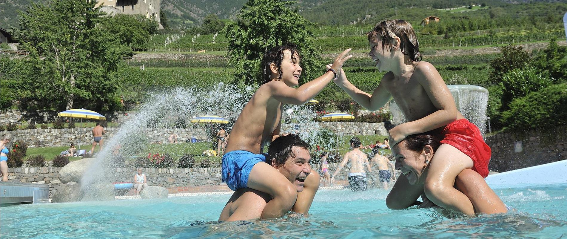 Nuotare all’Acquavventura di Naturno