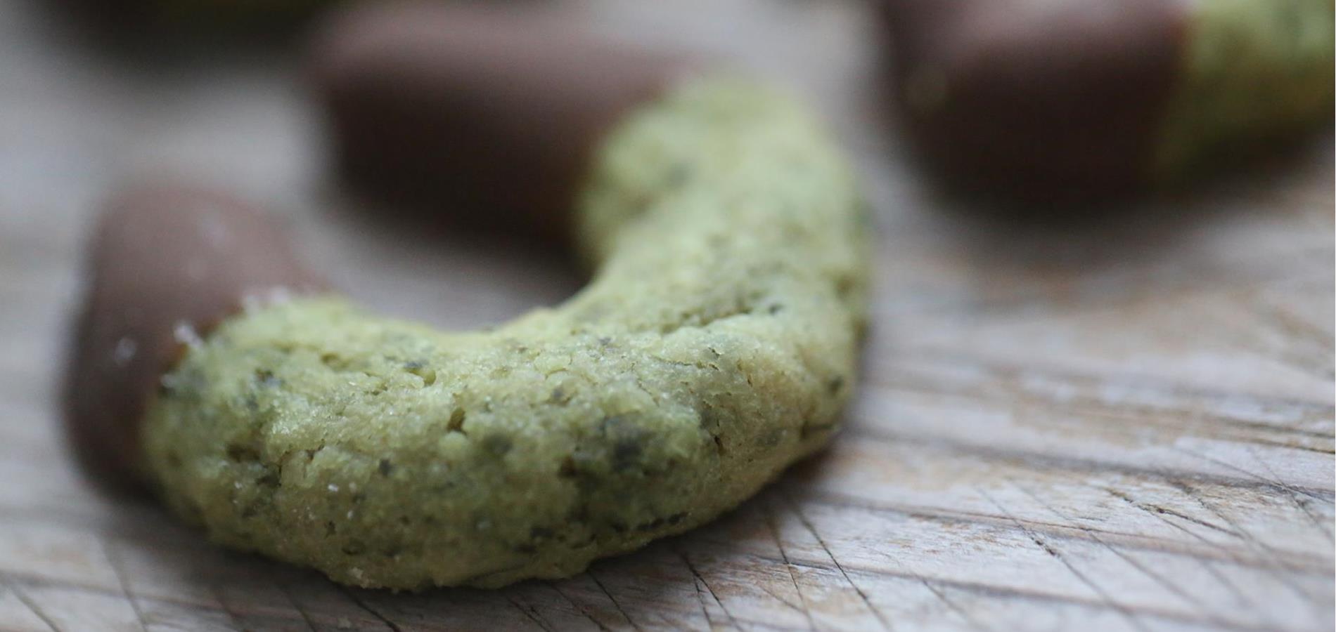 Pumpkin Seed Crescent Cookies