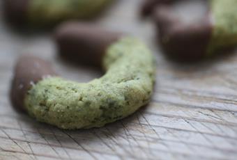 Pumpkin Seed Crescent Cookies