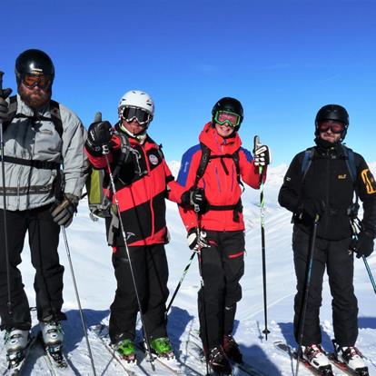 Freeride in the ski area of Schnalstal Valley