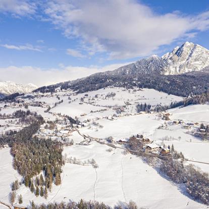 Hafling in South Tyrol in winter