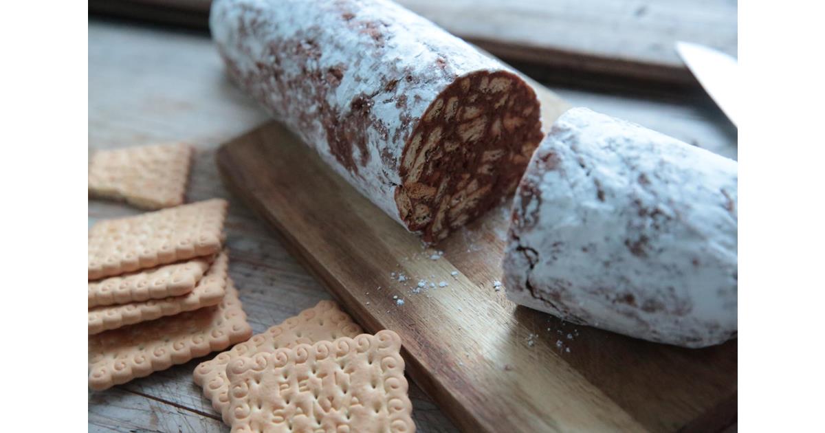 Recipes "Fake" chocolate salami roll