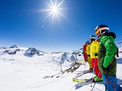 Skiing in Schnalstal Valley