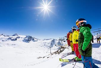 Skiing in Schnalstal Valley