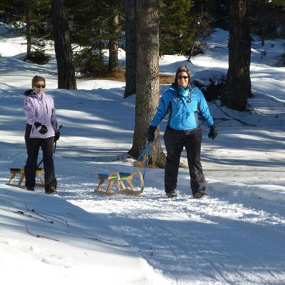 Sledding in the Deutschnonsberg Region