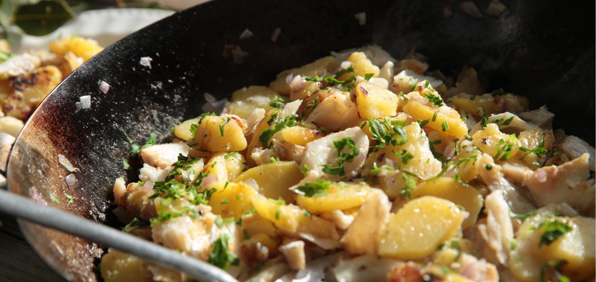 Rezepte Stockfischgröstl (Stockfisch-Greaschtl)