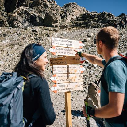 Merano High Mountain Trail in Passeiertal Valley