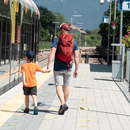 Anreise mit der Bahn nach Partschins-Rabland-Töll