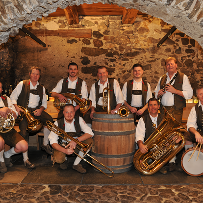 La banda musicale della musica della Boemia di Parcines